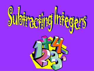 Subtracting Integers