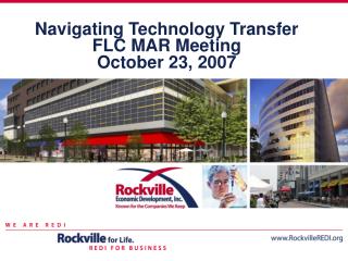 Navigating Technology Transfer FLC MAR Meeting October 23, 2007