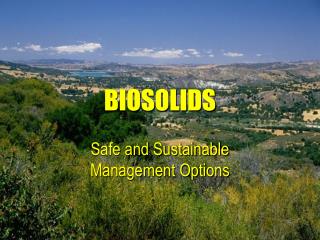 BIOSOLIDS