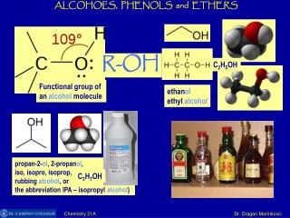 ALCOHOLS, PHENOLS and ETHERS