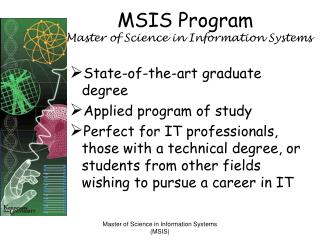 MSIS Program
