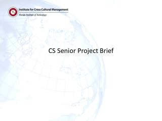 CS Senior Project Brief