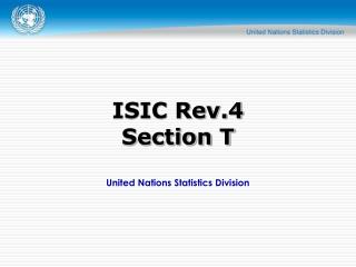 United Nations Statistics Division