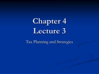 Chapter 4 Lecture 3