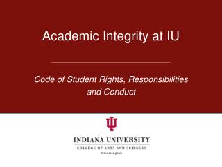 Academic Integrity at IU