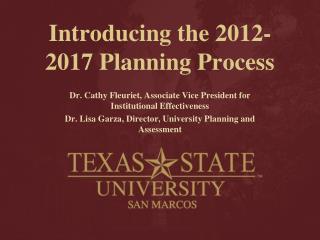 Introducing the 2012-2017 Planning Process
