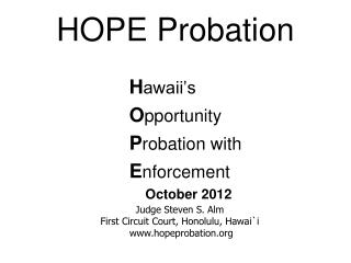 HOPE Probation