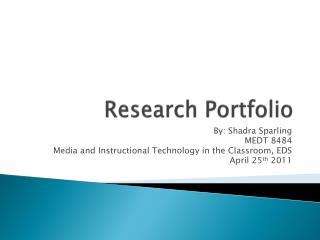 Research Portfolio