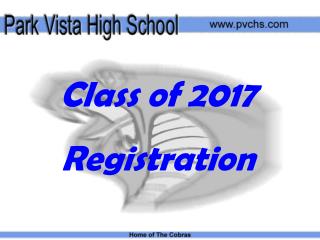 Class of 2017 Registration