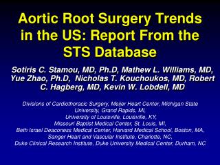 Aortic Root Surgery Trends in the US: Report From the STS Database