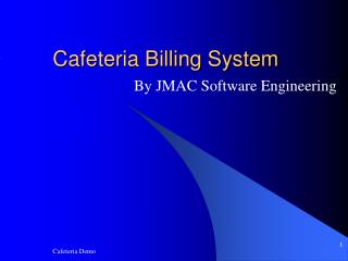 Cafeteria Billing System