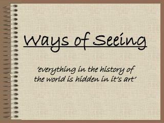 Ways of Seeing