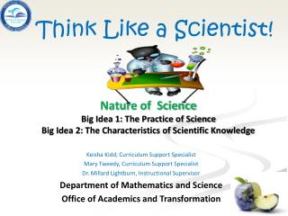 Think Like a Scientist!