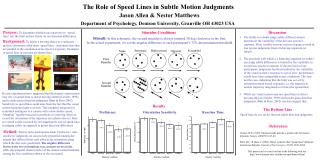 The Role of Speed Lines in Subtle Motion Judgments
