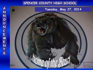 SPENCER COUNTY HIGH SCHOOL