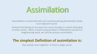 assimilation presentation ppt powerpoint slideserve word skip