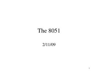 The 8051