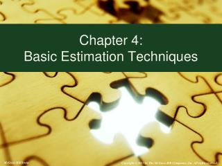 Chapter 4: Basic Estimation Techniques