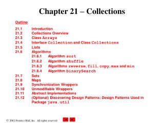 Chapter 21 – Collections