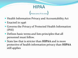 HIPAA ( Please press F5 to view )