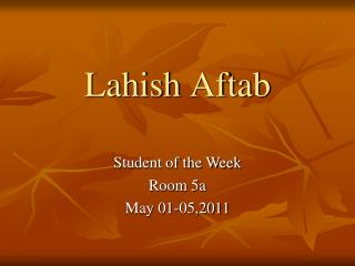 Lahish Aftab