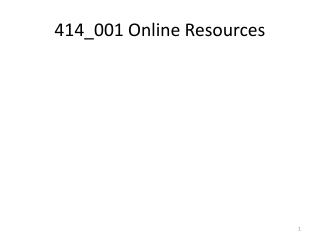 414_001 Online Resources
