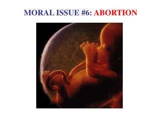 MORAL ISSUE #6: ABORTION