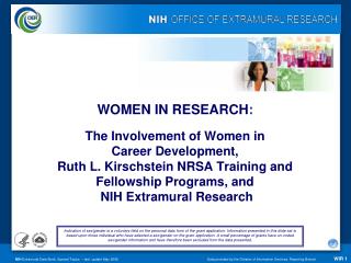 WOMEN IN RESEARCH :