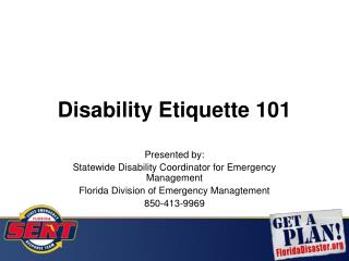 Disability Etiquette 101