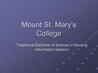 Mount St. Mary’s College