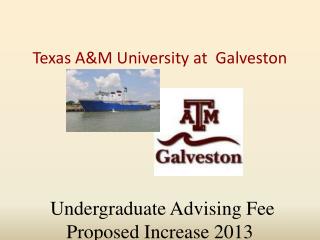 Undergraduate Advising Fee Proposed Increase 2013