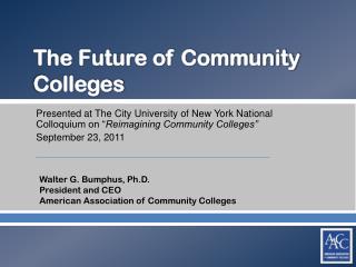 The Future of Community Colleges