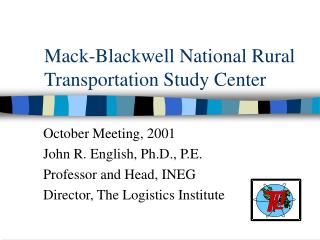 Mack-Blackwell National Rural Transportation Study Center