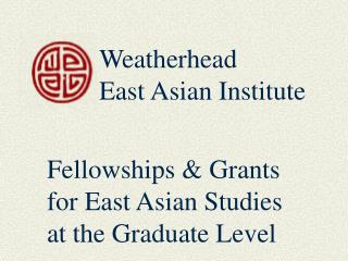 Weatherhead East Asian Institute