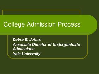 College Admission Process