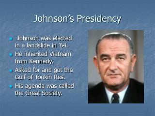 Johnson’s Presidency