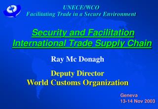 Security and Facilitation International Trade Supply Chain