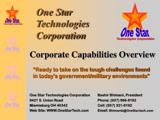 One Star Technologies Corporation