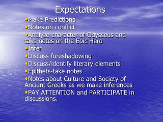 Expectations