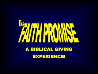 FAITH PROMISE