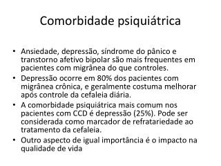 Comorbidade psiquiátrica