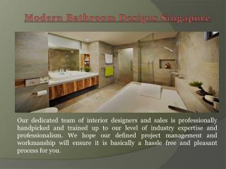Bathroom Renovation Package Singapore