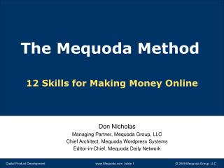12 Skills for Making Money Online