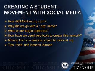 Creating A Student Movement with Social Media