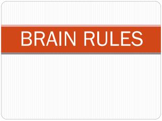 BRAIN RULES