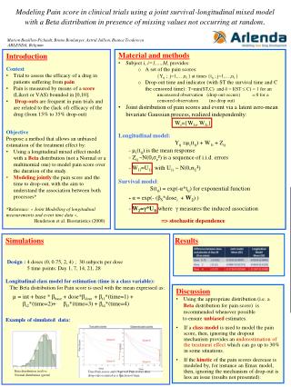 Simulations Design : 4 doses (0, 0.75, 2, 4) ; 30 subjects per dose
