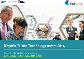 Mayor’s Telstra Technology Award 2014