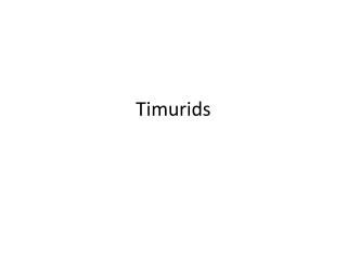 Timurids