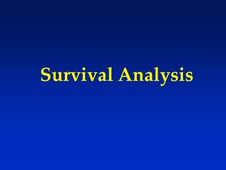 Survival Analysis