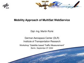 Mobility Approach of MultiSat WebService